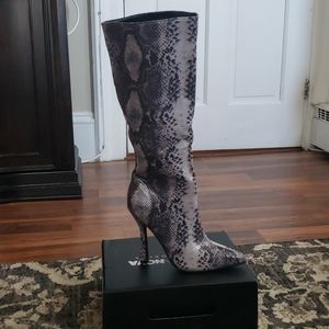 Tall high heel boots